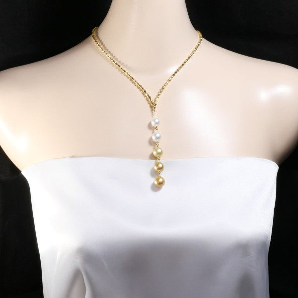 18K Yellow Gold South Sea Pearl Necklace - Elegant & Timeless Jewelry for Women | Perfect for Weddings, Parties & Special Occasions