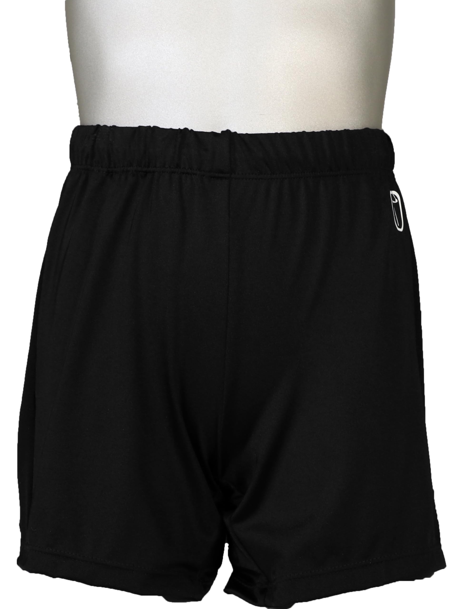 Snowflake Designs Boys and Mens Gymnastics Longer Shorts - Stretchy Athletic Shorts for Training & Competition - Variety of Colors - Perfect for Gymnastics, Dance, Yoga & Active Wear