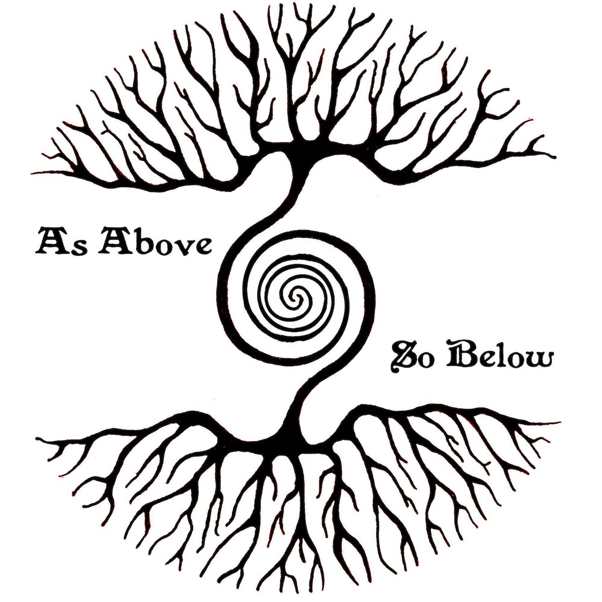 CafePress As Above So Below 3x3 Inch Square Bumper Sticker - Waterproof Vinyl Car Decal for Windows, Laptops & Notebooks - Perfect for Cars, Trucks, Laptops & DIY Projects