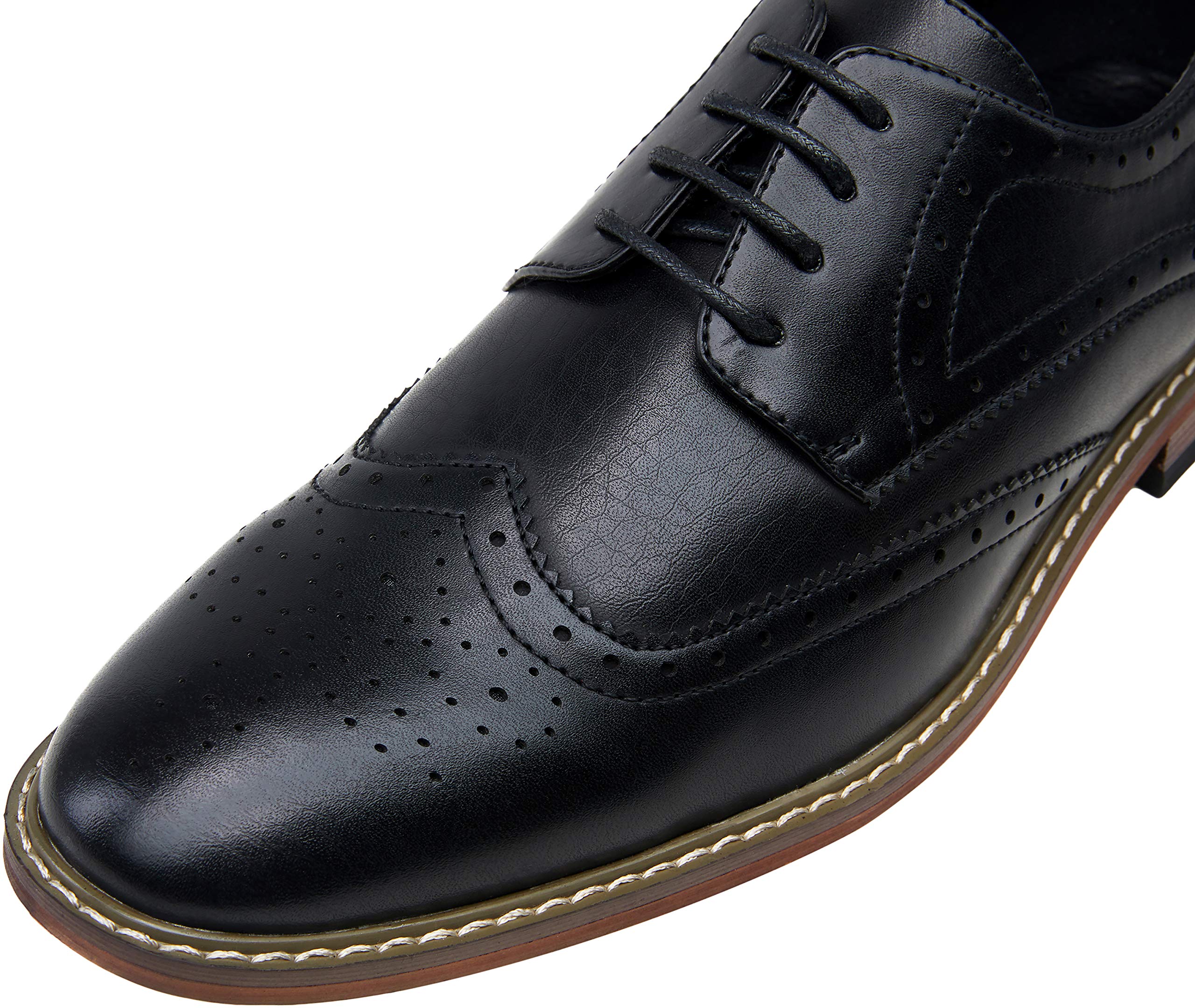 Vostey Men's Oxford Dress Shoes - Classic Business Formal Leather Derby Shoes for Office, Wedding & Special Occasions