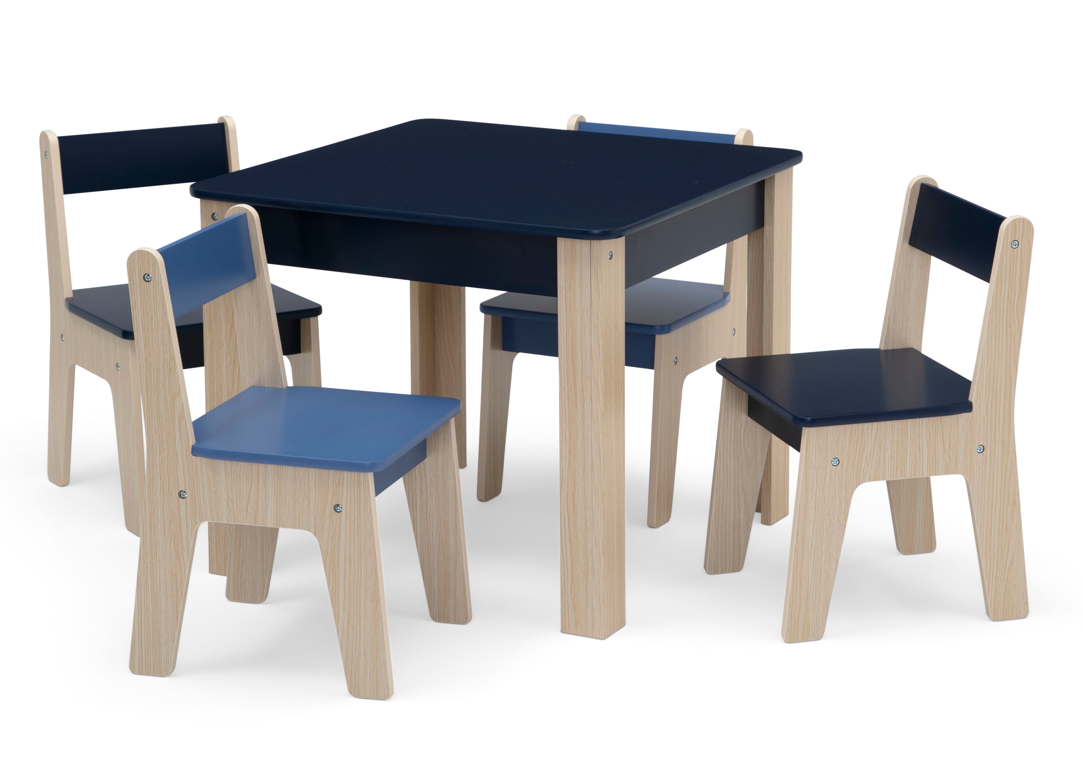 GapKids Table and 4 Chair Set - Wooden Kids Furniture for Dining, Studying & Play - Perfect for Playroom, Classroom or Children's Bedroom