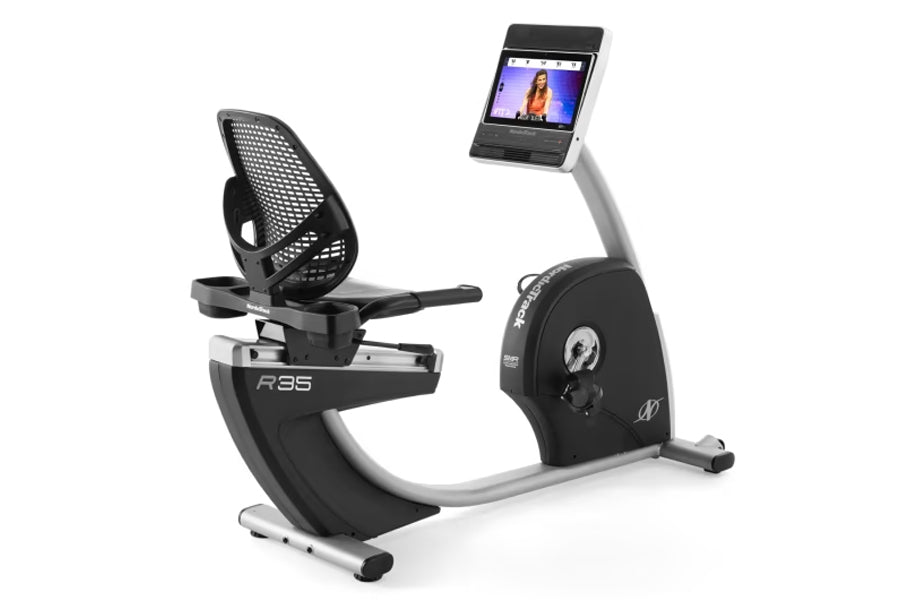 NordicTrack Commercial R35 Recumbent Exercise Bike - Indoor Cycling Bike for Home Gym, Low-Impact Cardio Workout for Seniors & Rehabilitation - Perfect for Small Spaces & Apartment Fitness