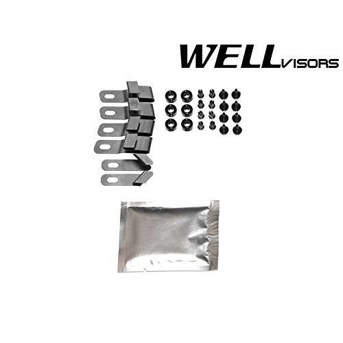 WellVisors Side Window Deflectors for Fiat 500L 2014-2020 Models - Clip-On Rain Guards & Wind Deflectors - Perfect for Rain Protection and Fresh Air Driving
