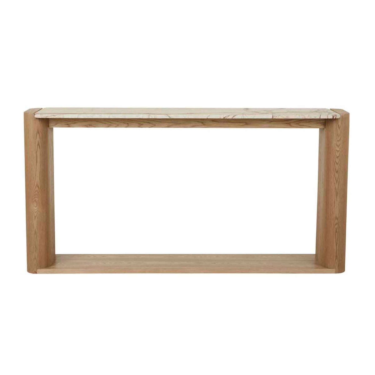 Floyd Marble Shelf Console Table - Modern Entryway Table with Floating Shelf for Hallway, Living Room & Bedroom Decor | Sturdy & Stylish Design for Small Spaces