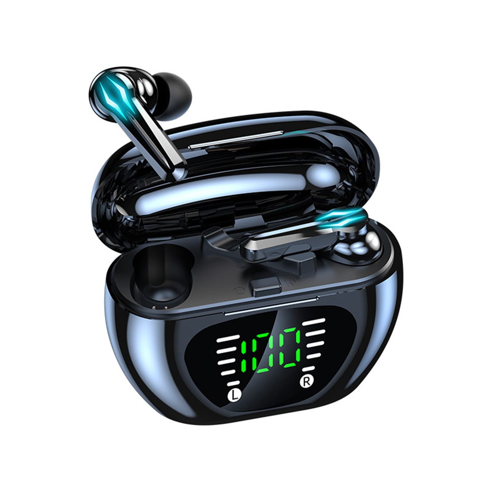 Wireless Bluetooth Earbuds with Touch Control - TWS Headphones 1200mAh Charging Case, 30H Playtime for Running, Gym, Work & Travel