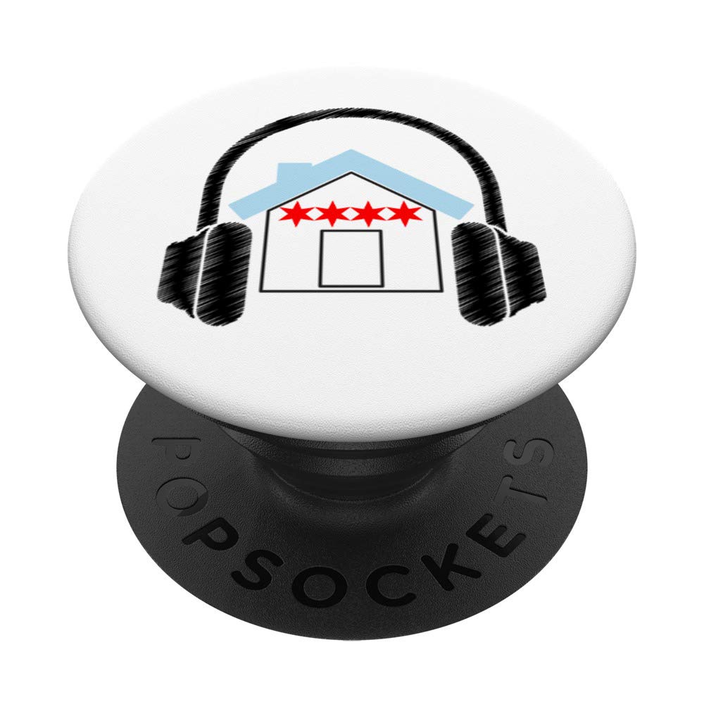 Chicago House Music PopSockets Phone Grip & Stand - Swappable Phone Accessory for iPhone, Samsung & Tablets - Perfect for Concerts, Commuting & Hands-Free Use