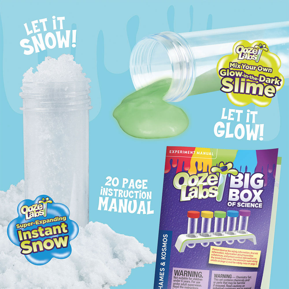 Ooze Labs Big Box of Science Kit - Fun STEM Learning Experiments for Kids | Perfect for Home, Classroom & Science Fair Projects