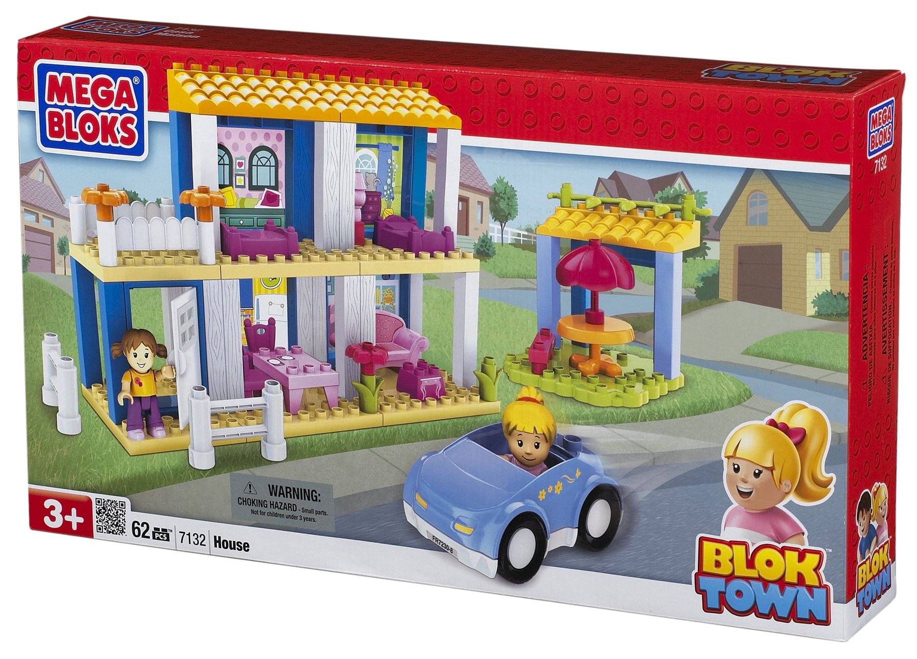 Mega Bloks Building Blocks House Toy Set - Creative Construction Playset for Kids | Perfect for Indoor Play, Birthday Gifts & STEM Learning Activities