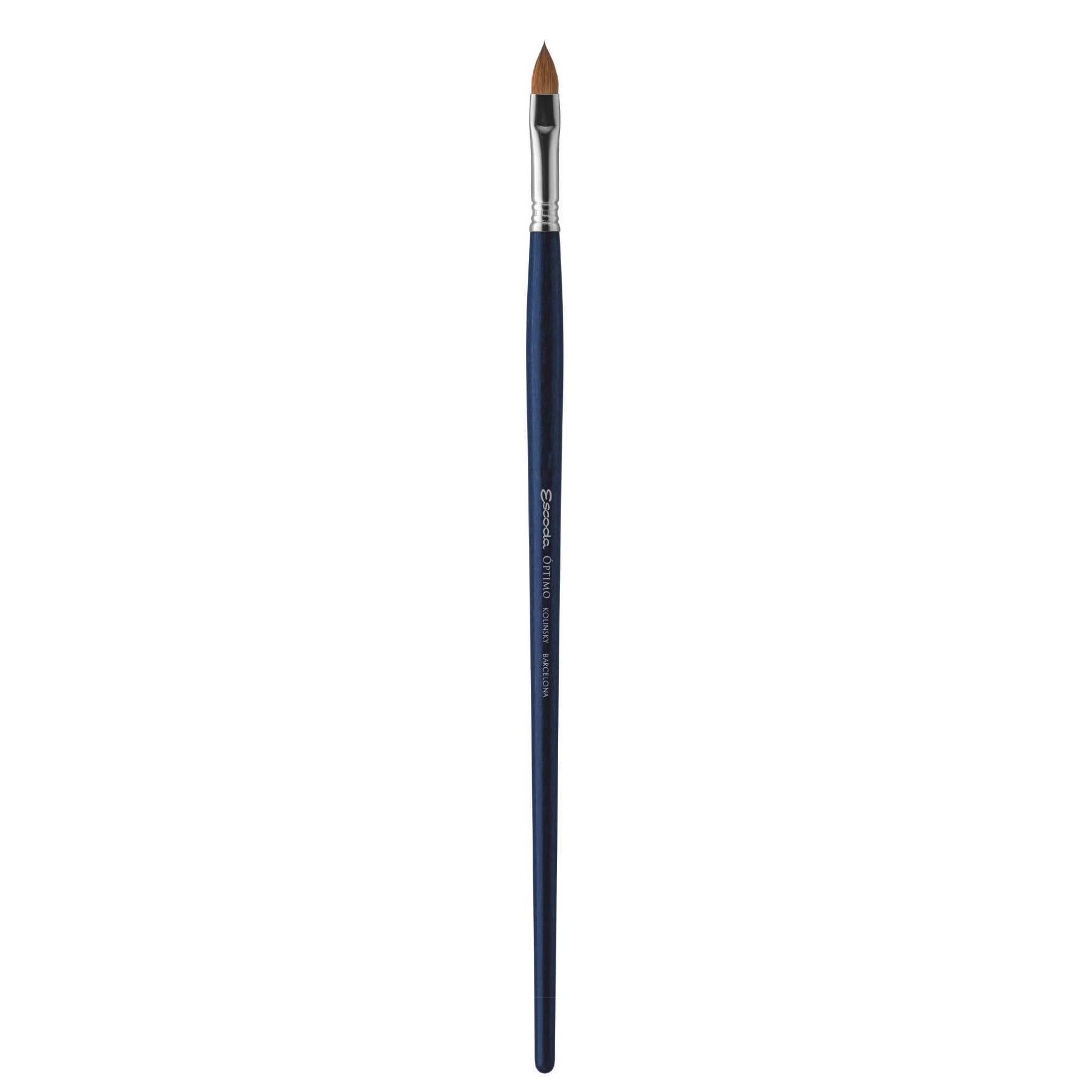 Speedball Escoda Optimo Series Size 14 Kolinsky Filbert Brush - Professional Artist Oil & Acrylic Paint Brush with Long Handle - Perfect for Canvas Painting, Portrait Art & Fine Detail Work