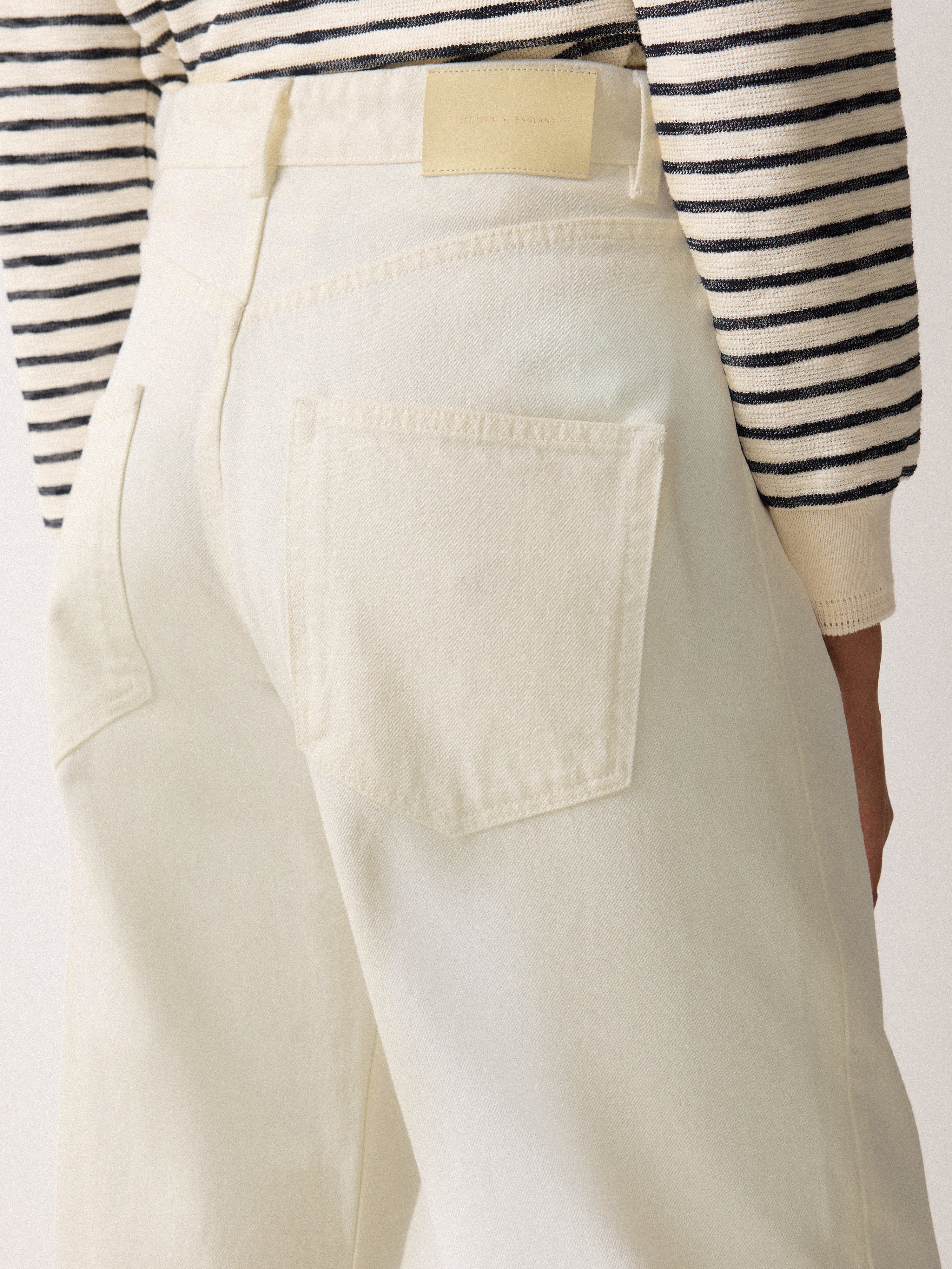 Lucia High Waisted Jeans for Women - Classic White Denim Pants | Perfect for Casual Outfits, Date Nights & Everyday Wear