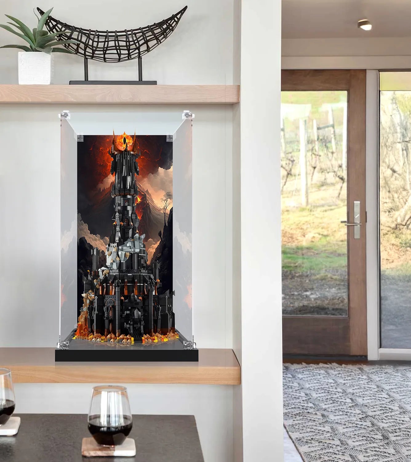 LEGO® Icons The Lord of the Rings: Barad-dûr™ 10333 Display Case - Premium Acrylic Protector for Collectible LEGO Sets - Perfect for Showcasing & Protecting Your Lord of the Rings LEGO Collection at Home or Office
