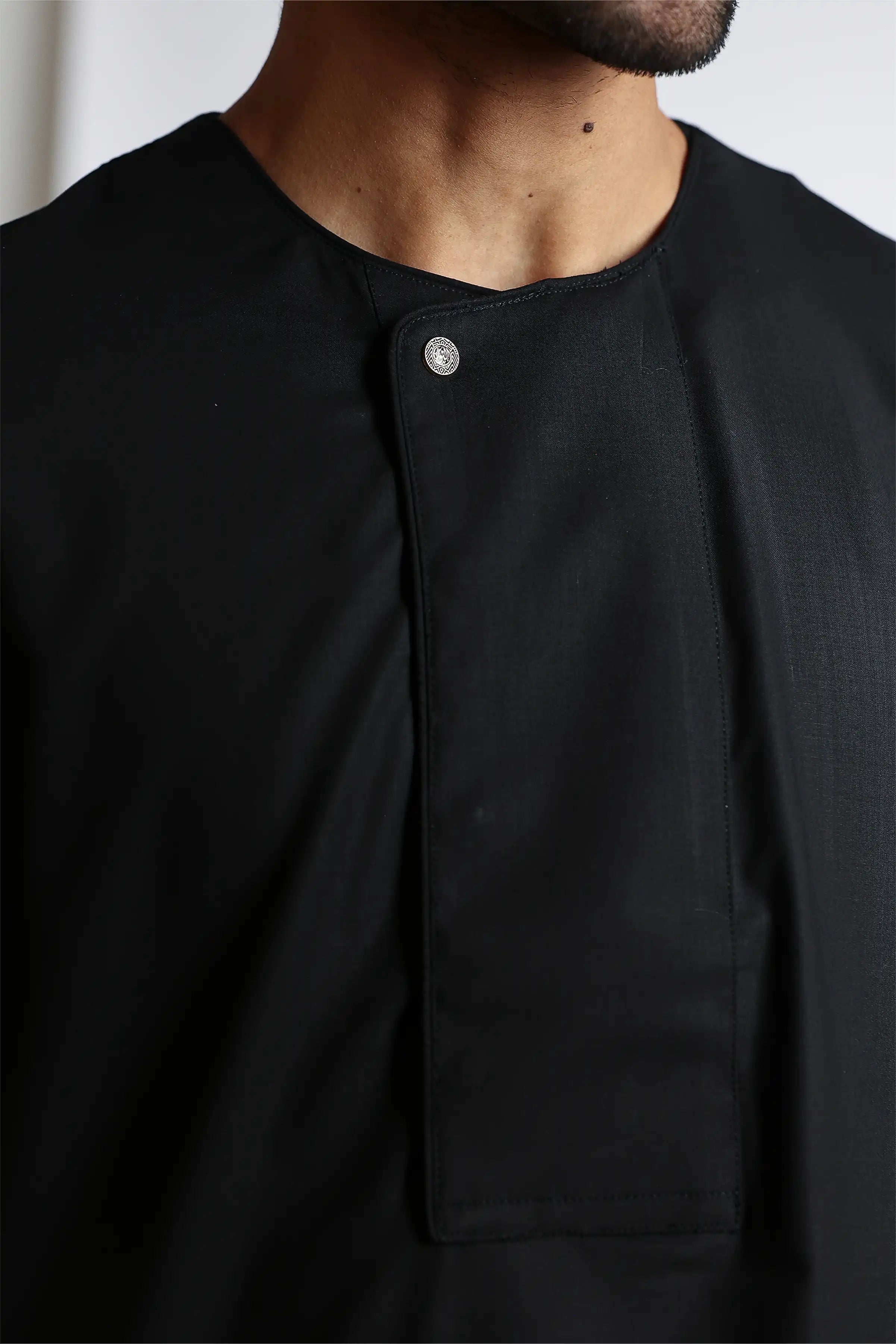 Premium J144 Caviar Boys Piping Thobe - Elegant Islamic Robe for Kids - Perfect for Eid, Weddings & Special Occasions