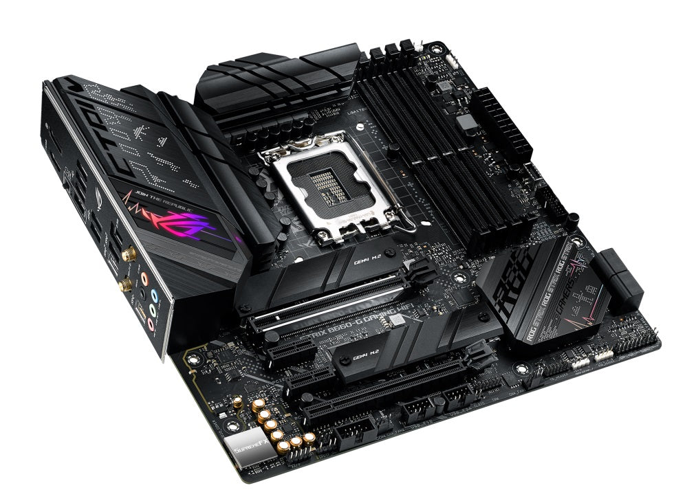 ASUS ROG STRIX B660-G Gaming WiFi DDR5 LGA 1700 mATX Motherboard - Intel 12th/13th Gen Ready, PCIe 5.0, WiFi 6 - Perfect for Compact Gaming PC Builds & eSports Enthusiasts