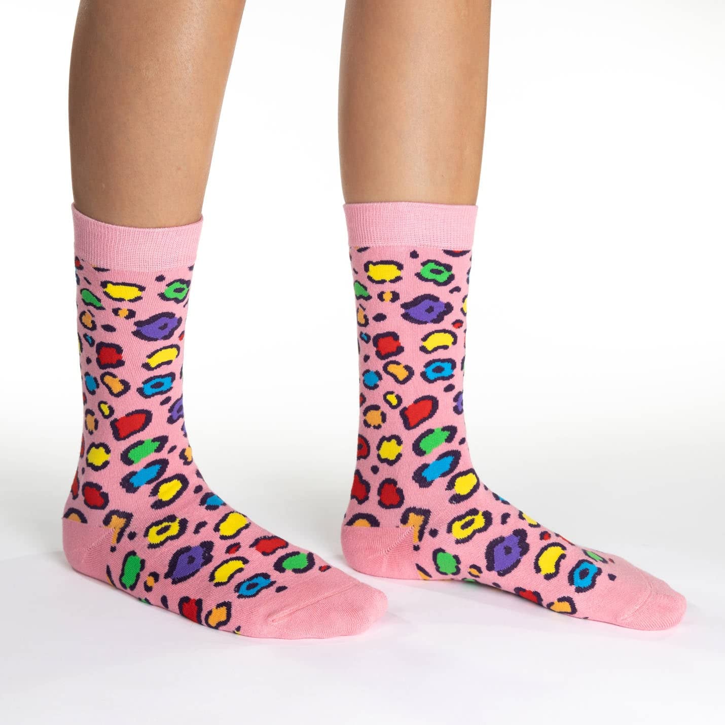 Good Luck Sock Women's Animal Print Crew Socks - Fun & Comfortable Casual Socks for Adults - Perfect for Everyday Wear, Gifts & Fashion Outfits