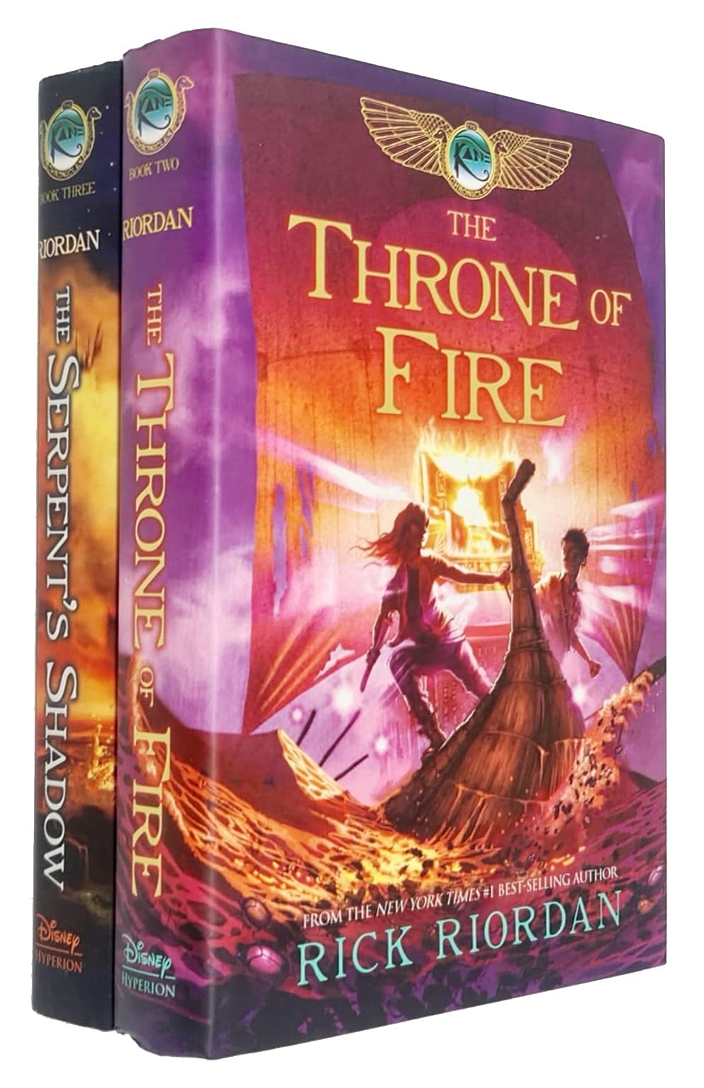 The Kane Chronicles Series 2-Book Set by Rick Riordan - Throne of Fire & The Serpent's Shadow | Fantasy Adventure Novels for Teens & Young Adults | Perfect for Gift Giving & Book Club Discussions