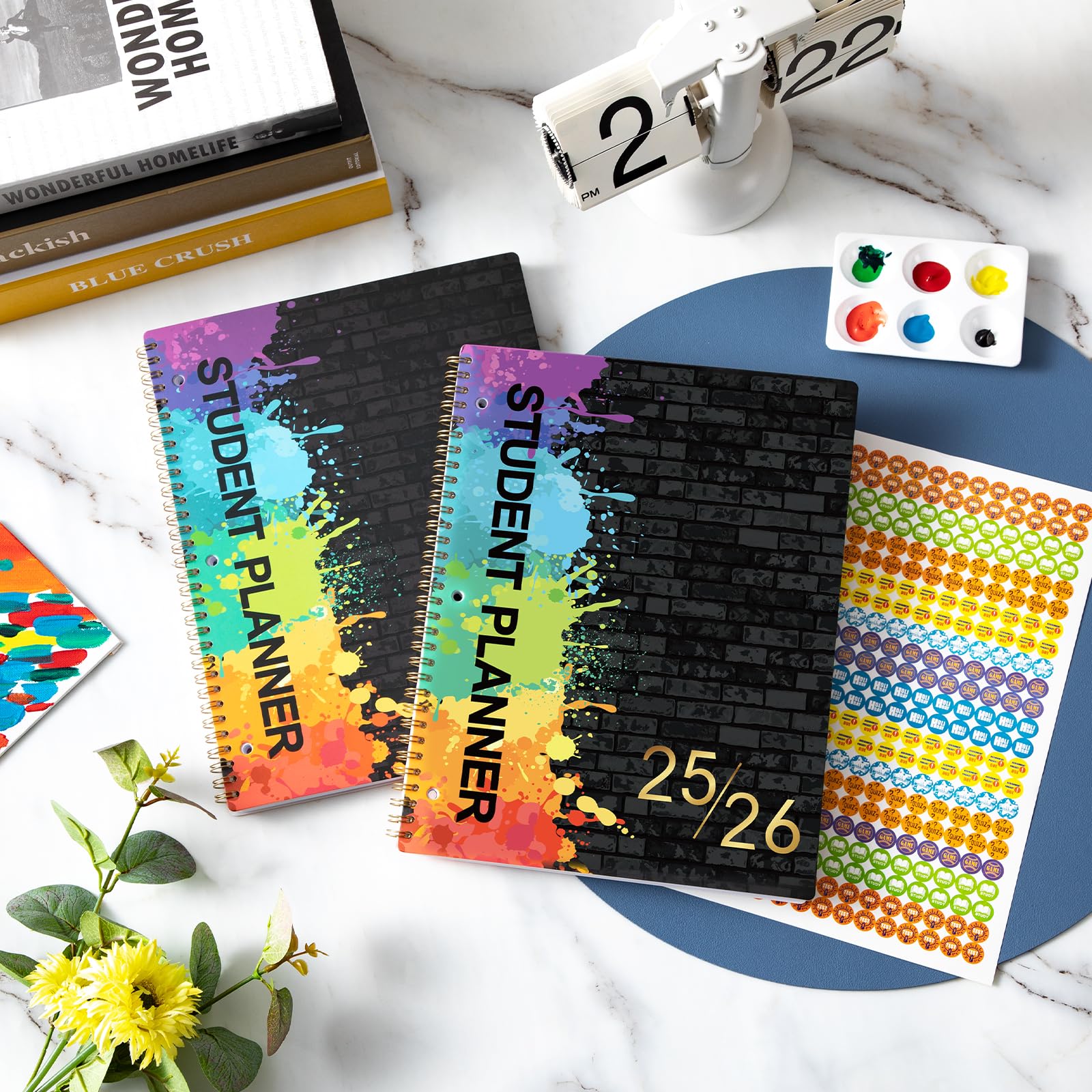 2025-2026 Academic Planner for Students - Monthly & Weekly School Organizer with Stickers | July 2025-June 2026 | 9