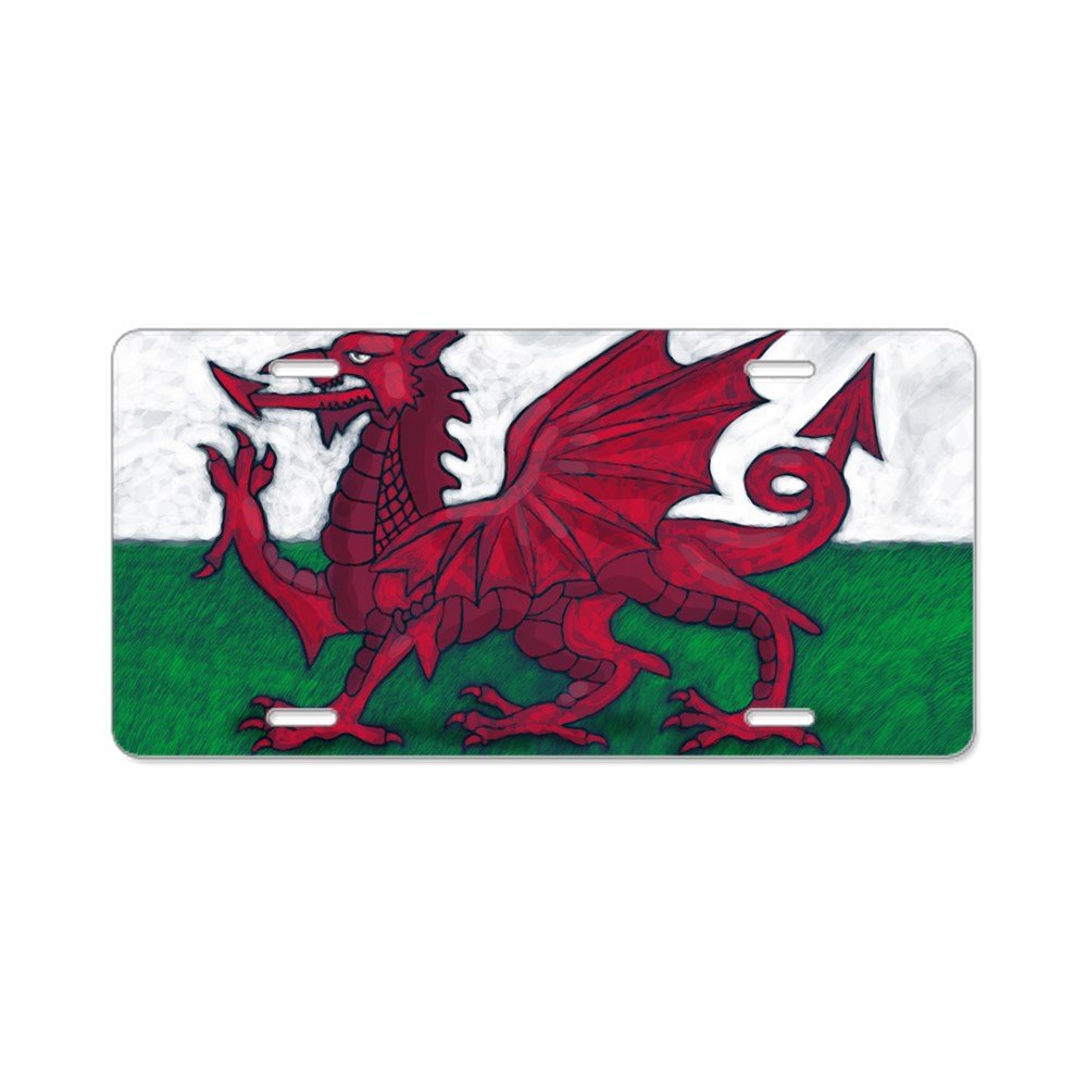 Wales Flag Aluminum License Plate - Front Vanity Tag for Cars & Trucks - Durable Custom Metal Plate for Show, Decoration & Personalization