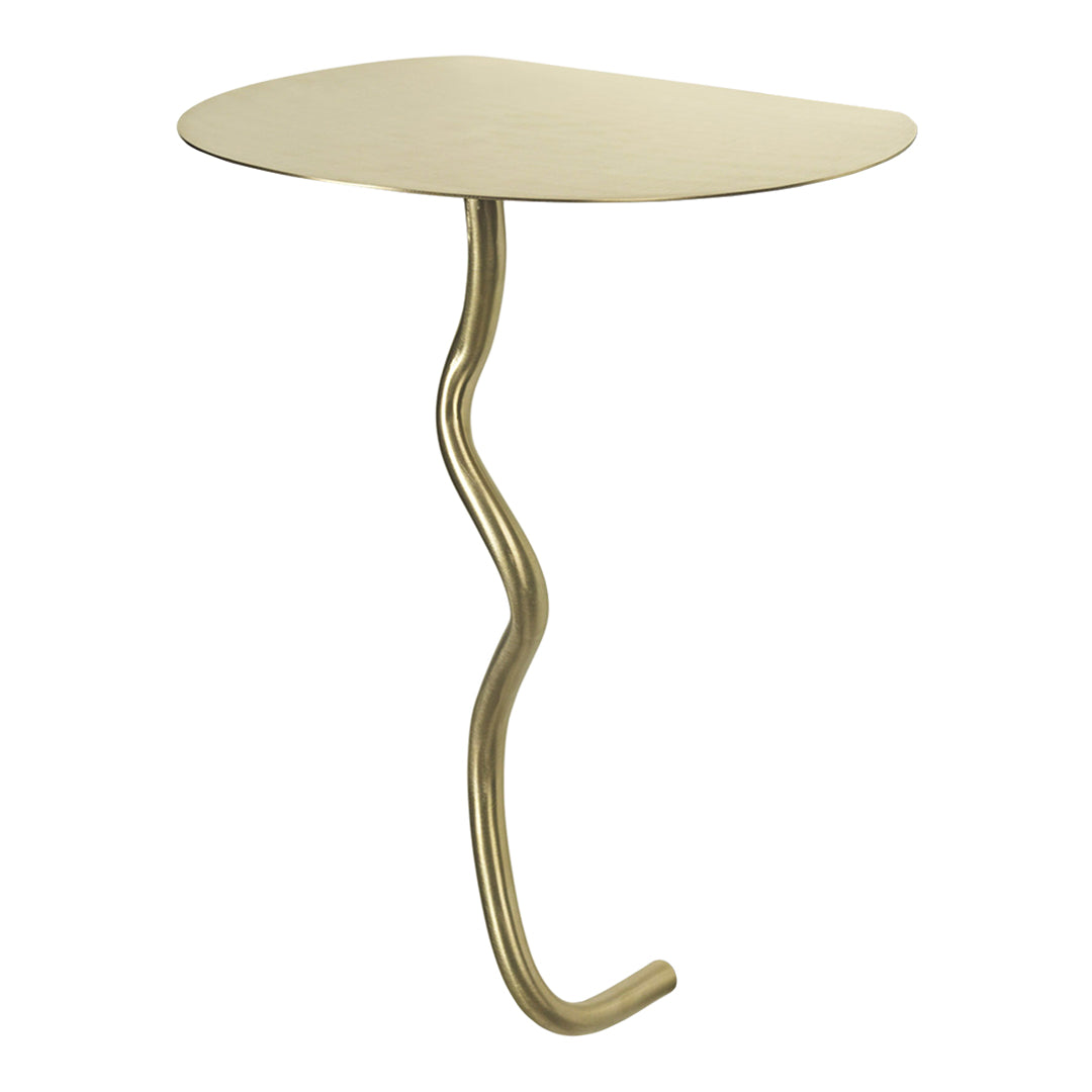 Curved Wall Mounted Table - Space Saving Modern Design for Small Apartments, Dorms & Home Offices | Perfect for Dining, Work & Decor