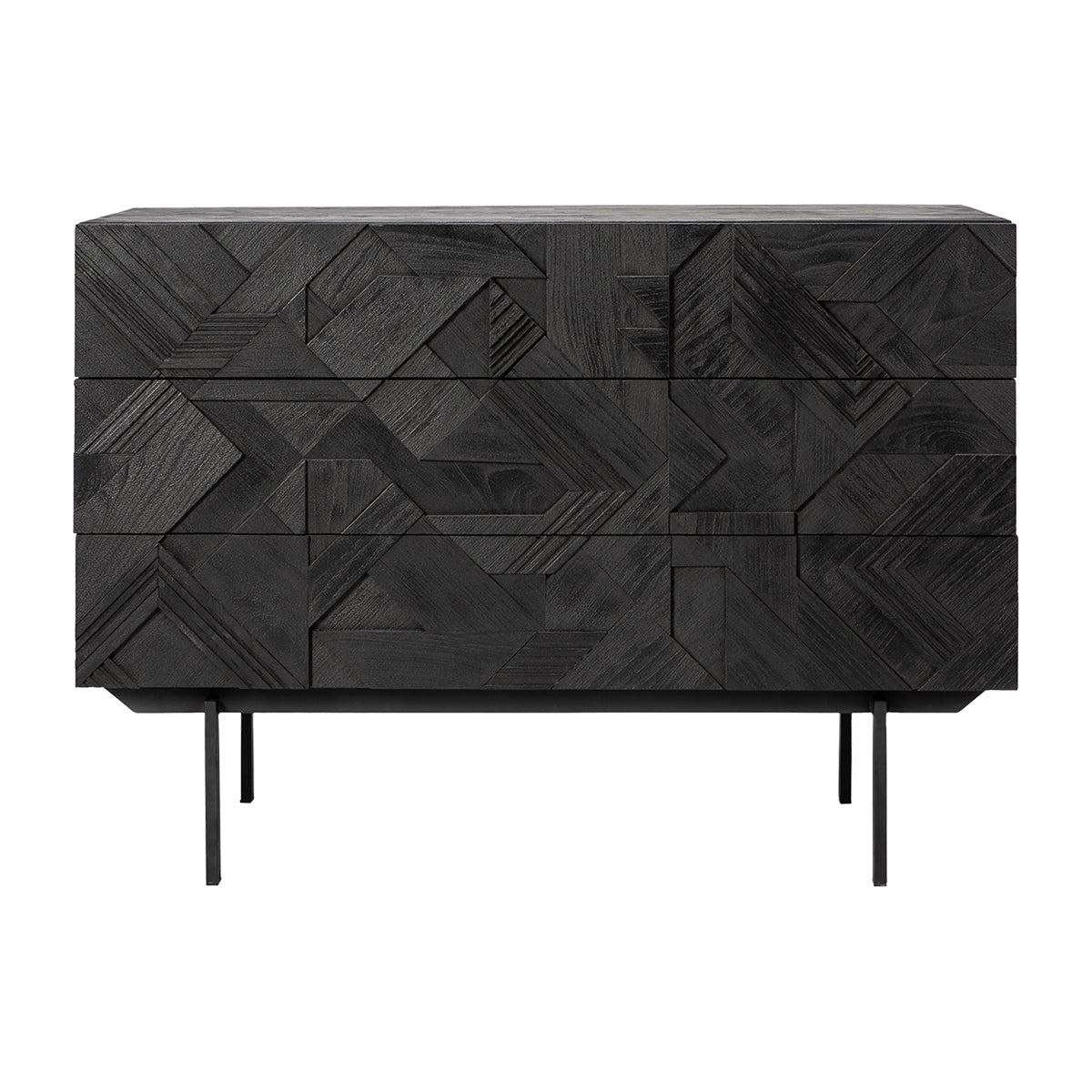 3-Drawer Graphic Chest - Stylish Storage Solution for Bedroom, Living Room & Office Organization