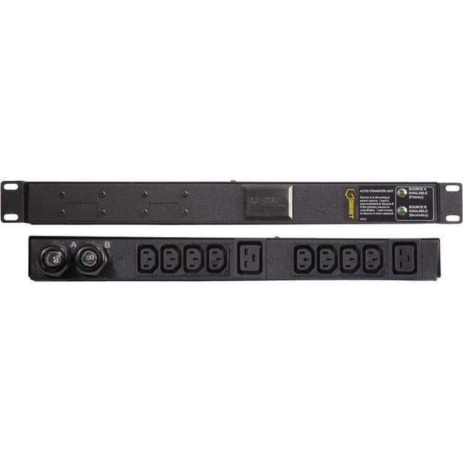 10Ft Heavy Duty Power Cords - 20A 208V RPDU with L6-20P Plug, Black Powder Coated - Perfect for Data Centers, Server Rooms & Industrial Equipment
