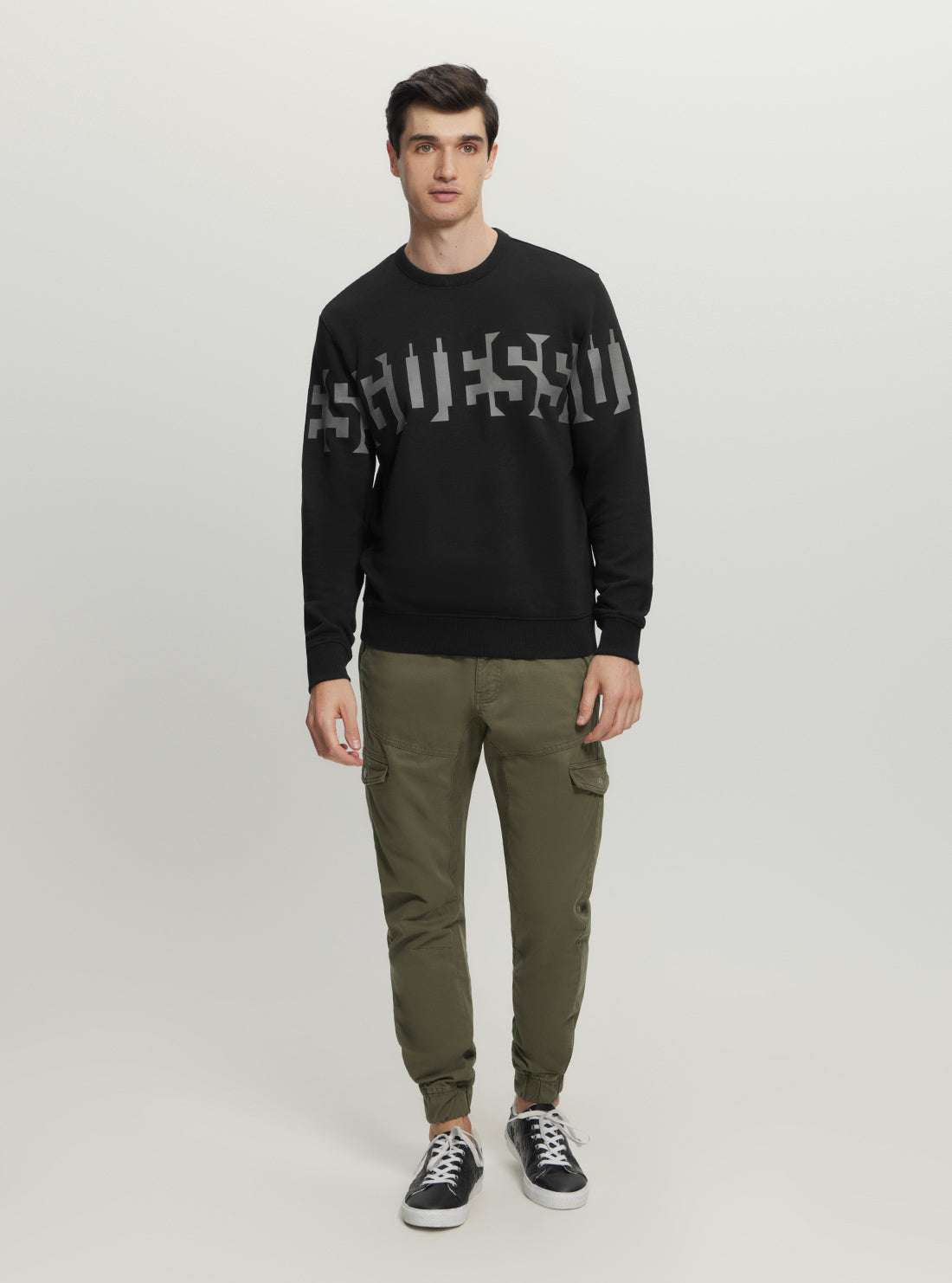 Eco-Friendly Black Logo Jumper Sweater - Soft Cotton Pullover for Men & Women - Perfect for Casual Wear, Office & Outdoor Activities