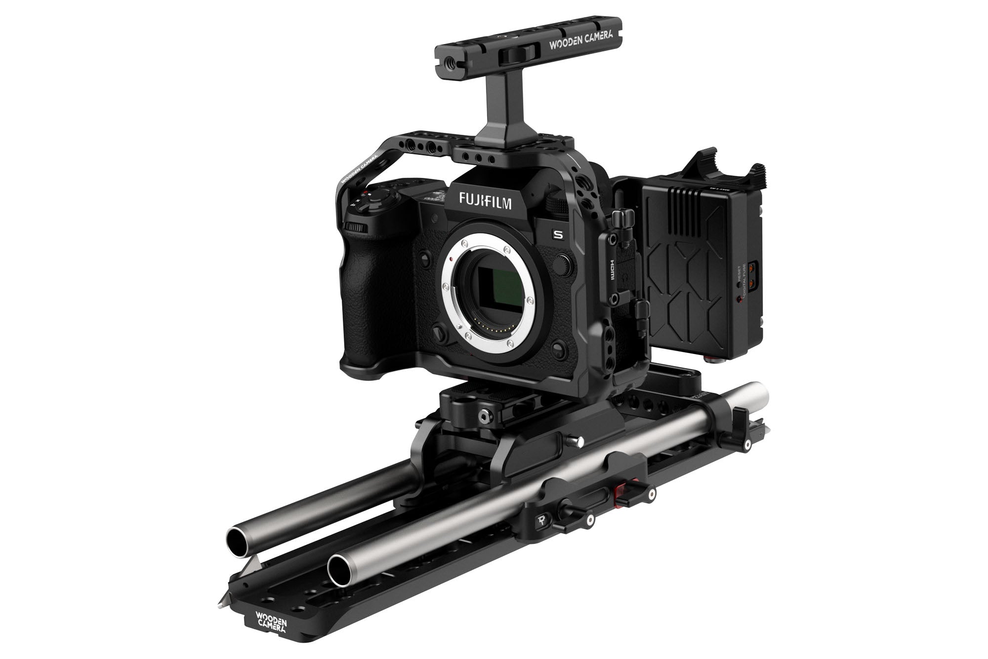 Fujifilm X-H2S & X-H2 Professional V-Mount Accessory Kit - Camera Rig Stabilizer, Battery Grip & Mounting Solutions for Filmmaking & Photography