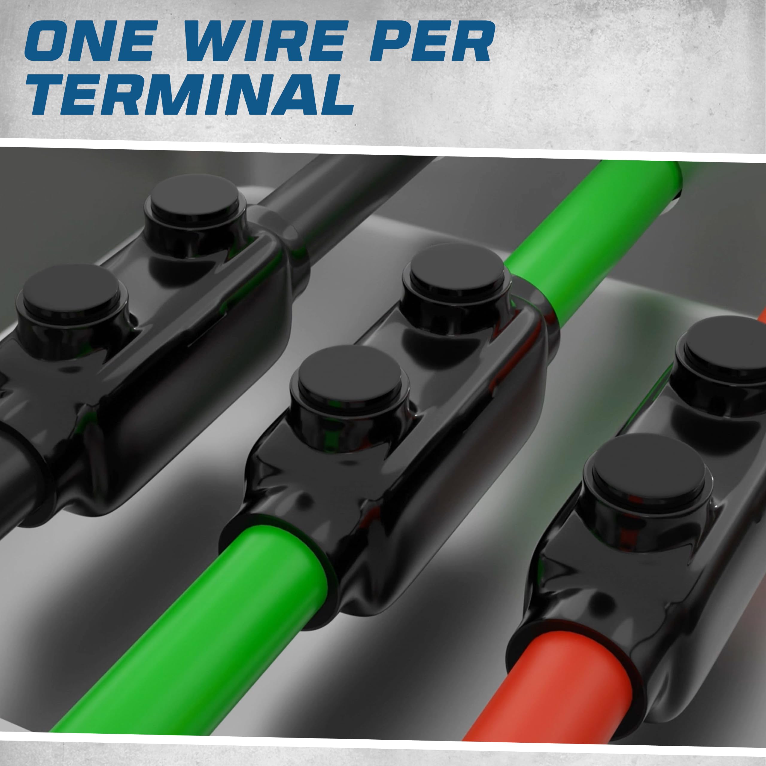 OHLECTRIC Insulated Wire Connector - Inline Black Splice for 350-6 Wire Range, 3/8