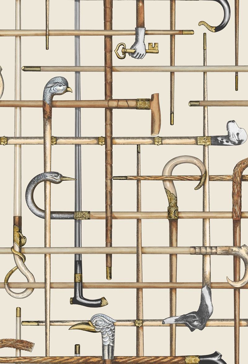 Cole & Son Beige Bastoni Wallpaper - Premium Peel and Stick Wallpaper for Living Room, Bedroom, and Home Decor