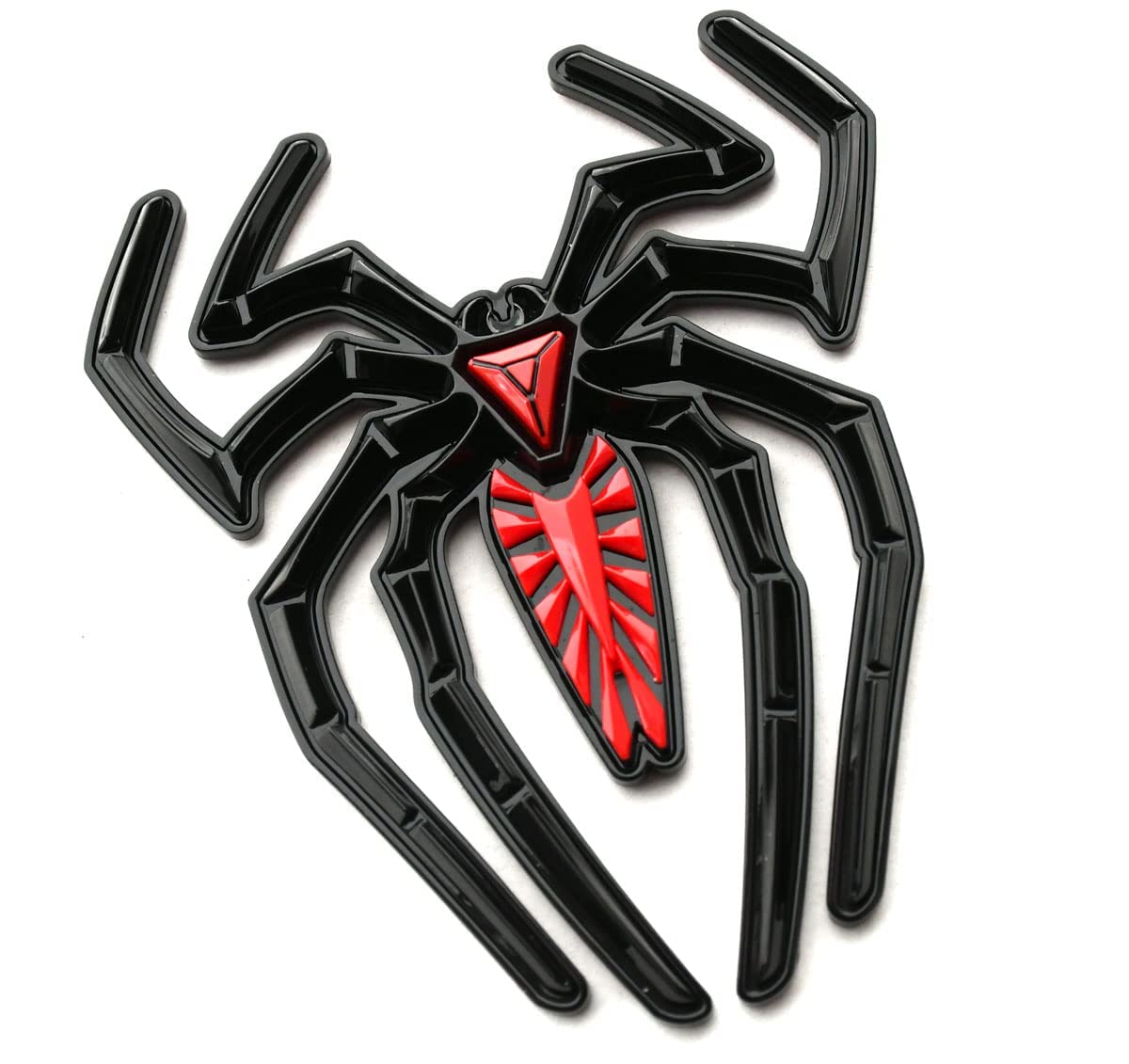 3D Spider Emblem Car Badge - Replacement Decal for Can Am Spyder, F-150, Silverado, Sierra & RAM - Black Widow Edition (Black/Red) - CH-Spider - Perfect for Customizing Trucks & Motorcycles
