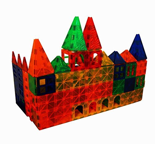 Magnetic 3D Building Blocks - 186pcs Educational STEM Toys for Kids - Perfect for Creative Play & Learning Shapes