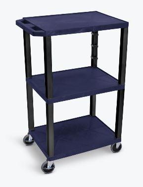 Luxor Navy Blue Tuffy 3 Shelf 42