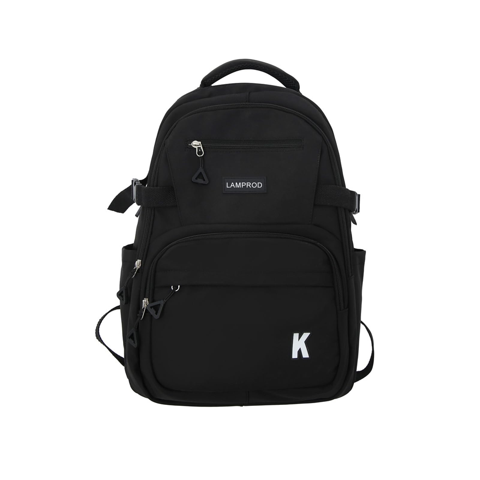**Stylish Aesthetic Backpack for Girls - Large Capacity School Backpack, Cute Casual Daypack for Middle School & College Students, Travel Backpack for Kids (Black) - Perfect for School, Travel & Daily Use**