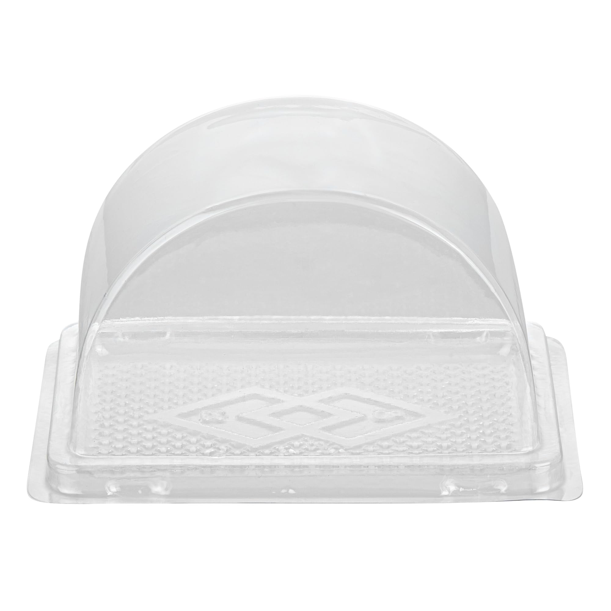 Thermo Tek 13oz Clear Plastic Roll Cake Boxes with Lids - 100 Pack Disposable Semicircle Dessert Containers for Swiss Rolls, Pumpkin Rolls, Cake Slices, Pie & Pastries | Perfect for Bakeries, Cafes, Catering & Home Baking