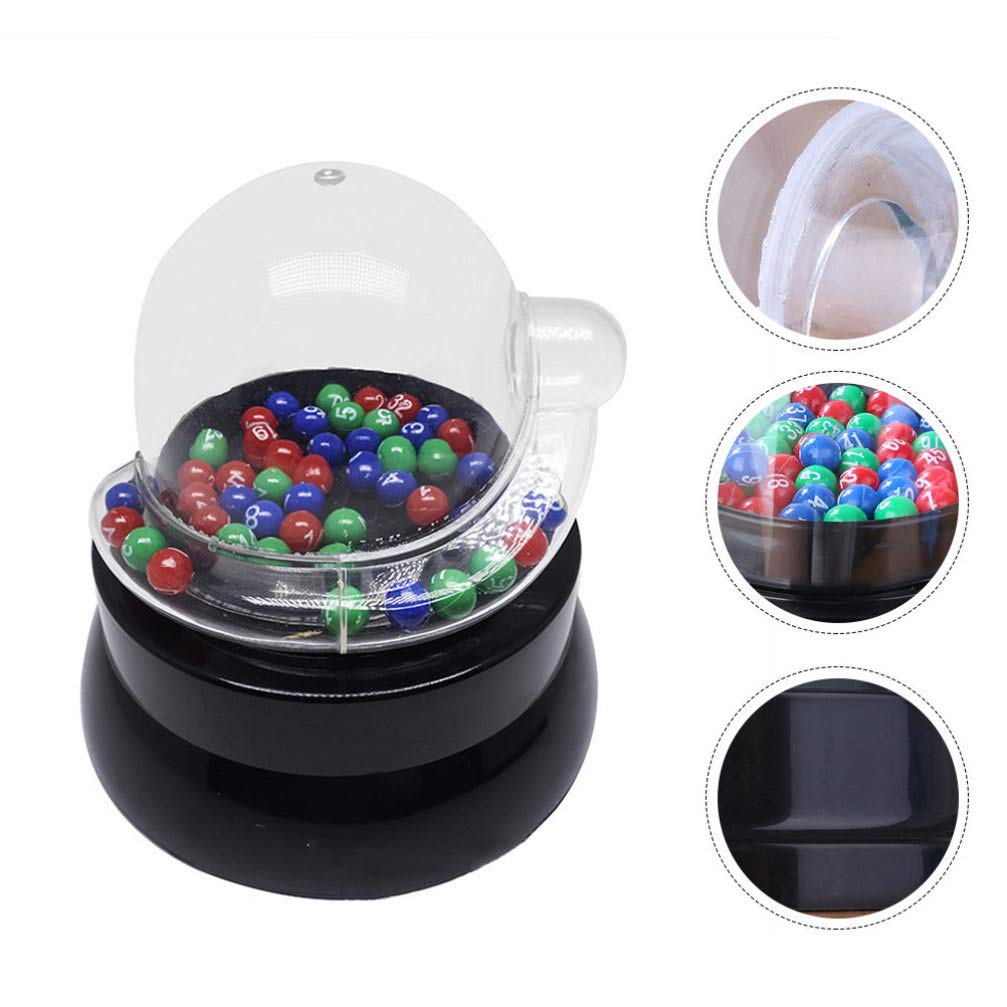 TOYANDONA Mini Electric Shake Lucky Ball Machine - Portable Bingo Cage Game with Balls for Lottery, Raffle & Number Picking - Perfect for Parties, Casino Nights & Fundraising Events