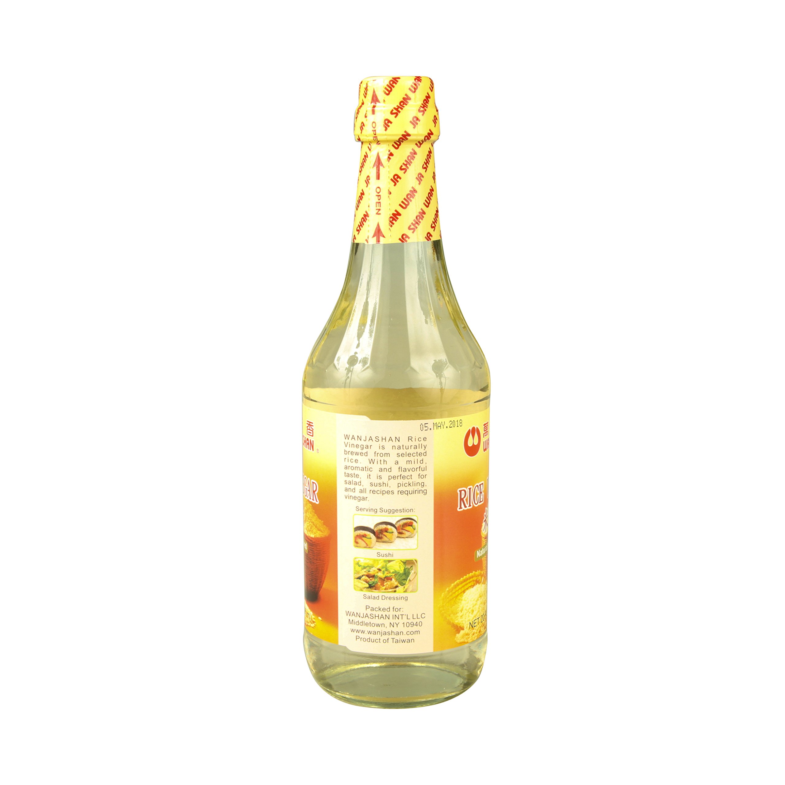 Premium Wan Ja Shan Rice Vinegar 296ml - Gluten-Free, All-Natural Seasoning for Sushi, Salads & Asian Cooking