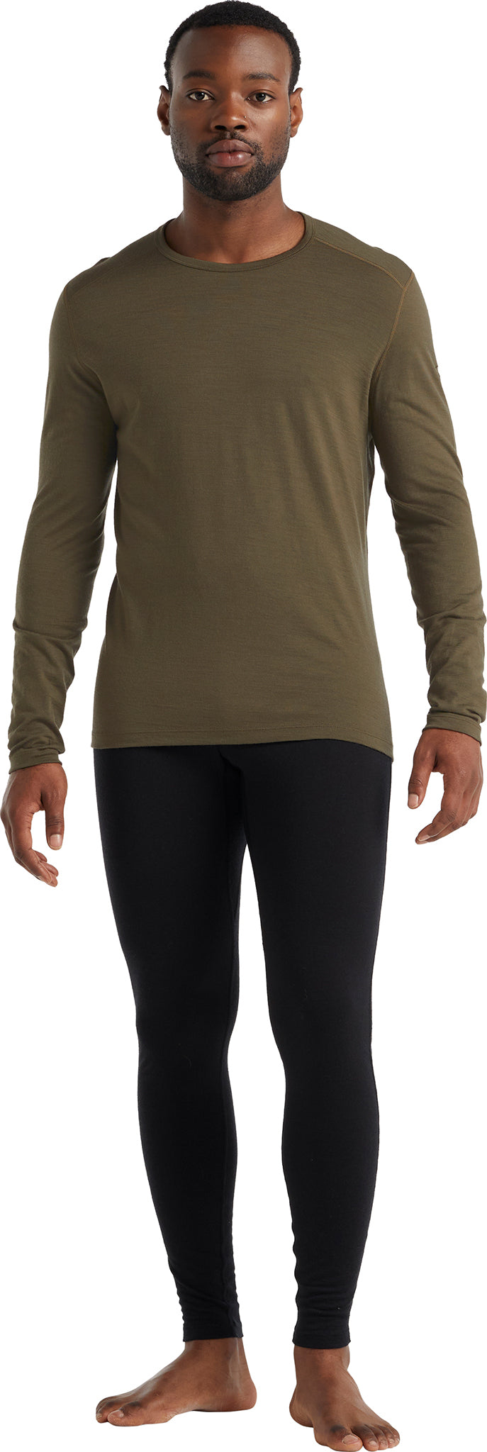 200 Oasis Long Sleeve Crew Neck T-Shirt for Men - Soft Cotton Casual Shirt - Perfect for Everyday Wear, Work & Outdoor Activities