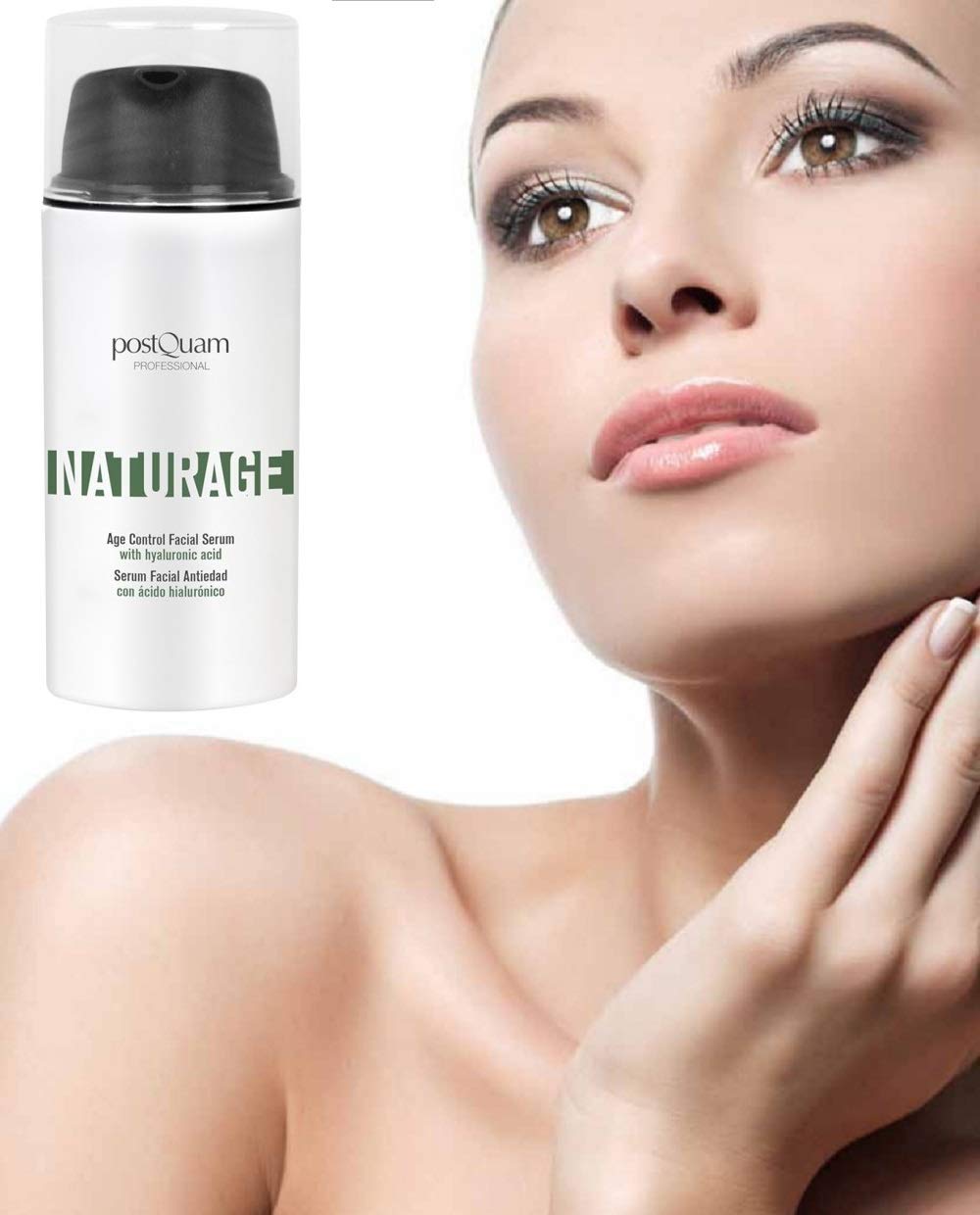 Postquam Professional Naturage Anti-Aging Serum 30ml with Hyaluronic Acid - Hydrating & Soothing Face Serum for Wrinkles & Fine Lines - Daily Skincare with Natural Ingredients - Perfect for Mature, Dry & Sensitive Skin - Achieve Smoother, Youthful Glow at Home or On-The-Go