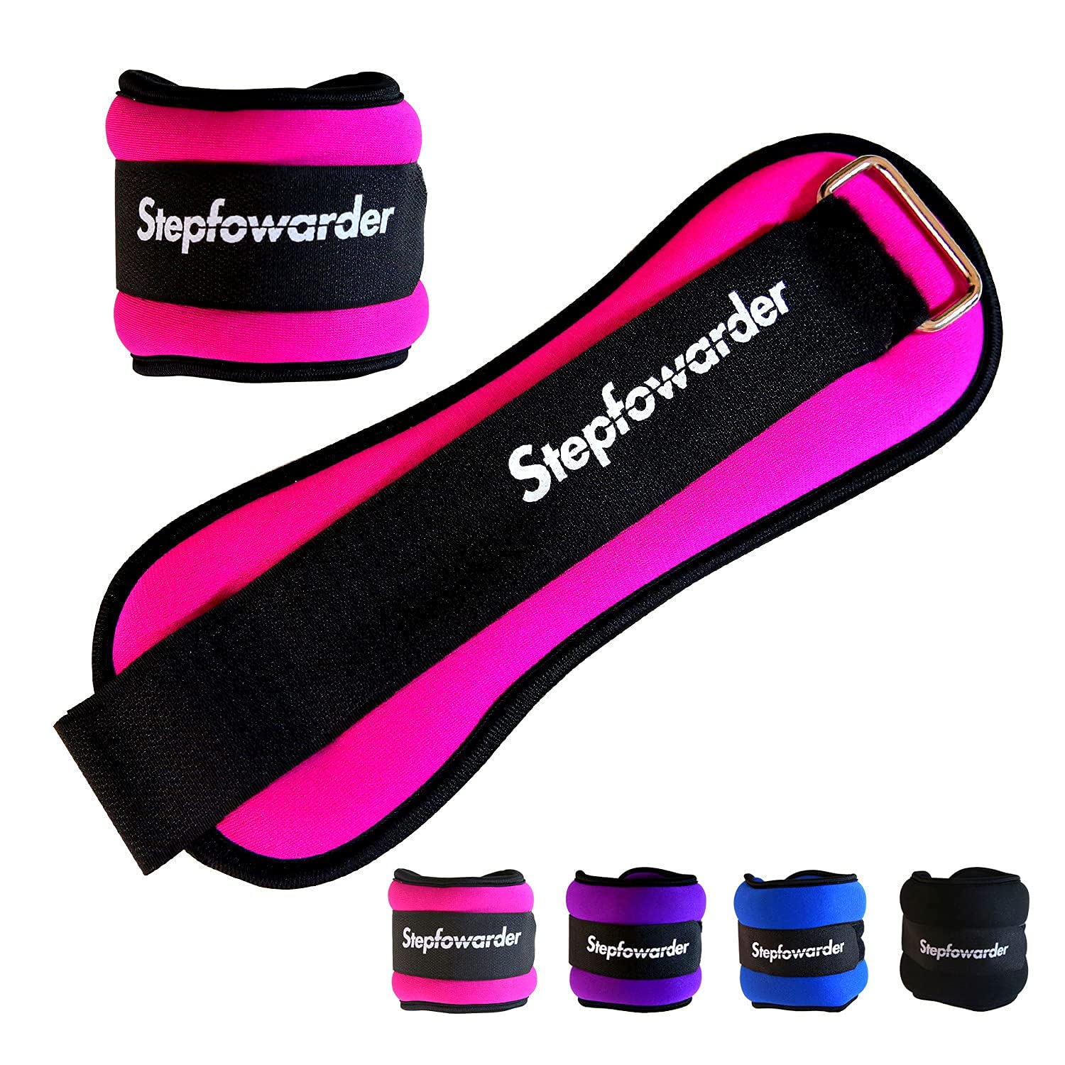 Adjustable 1-4 Lbs Ankle & Wrist Weights Set for Women, Men, Kids - Multiple Colors & Weights - Perfect for Running, Jogging, Gym Workouts, Physical Therapy & Home Fitness Training
