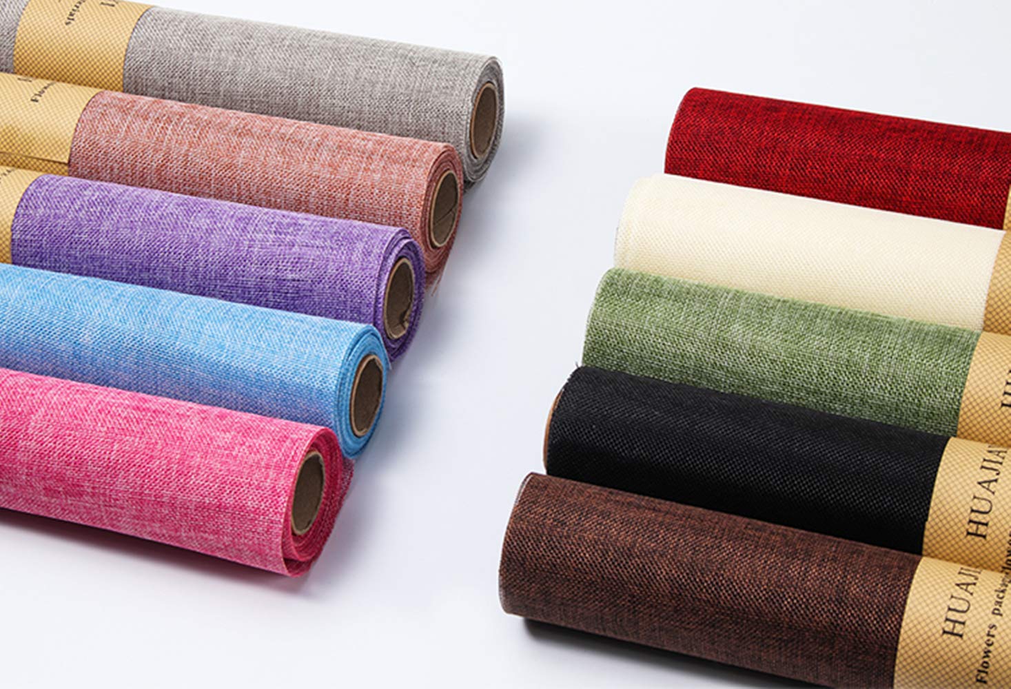 Premium Korean Linen Flower Wrapping Paper Roll - 19.7