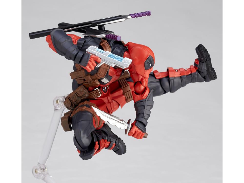 Amazing Yamaguchi Revoltech Deadpool 2.0 Action Figure No. 025 - Highly Articulated Collectible for Marvel Fans & Display