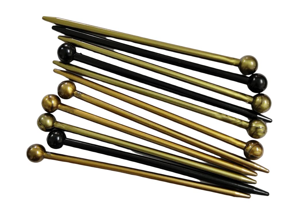Ghelonadi 3-Piece Plastic Hair Sticks Set - Bun Holders for Women & Girls | Hair Clips, Pins & Accessories in Multicolor | Perfect for Updos, Braids & Everyday Hairstyles