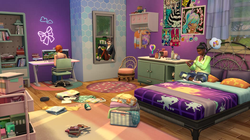 The Sims 4 High School Years Expansion Pack (EP12) - PC/Mac Digital Download Code - English Version | Virtual High School Life Simulation Game for Teens & Young Adults