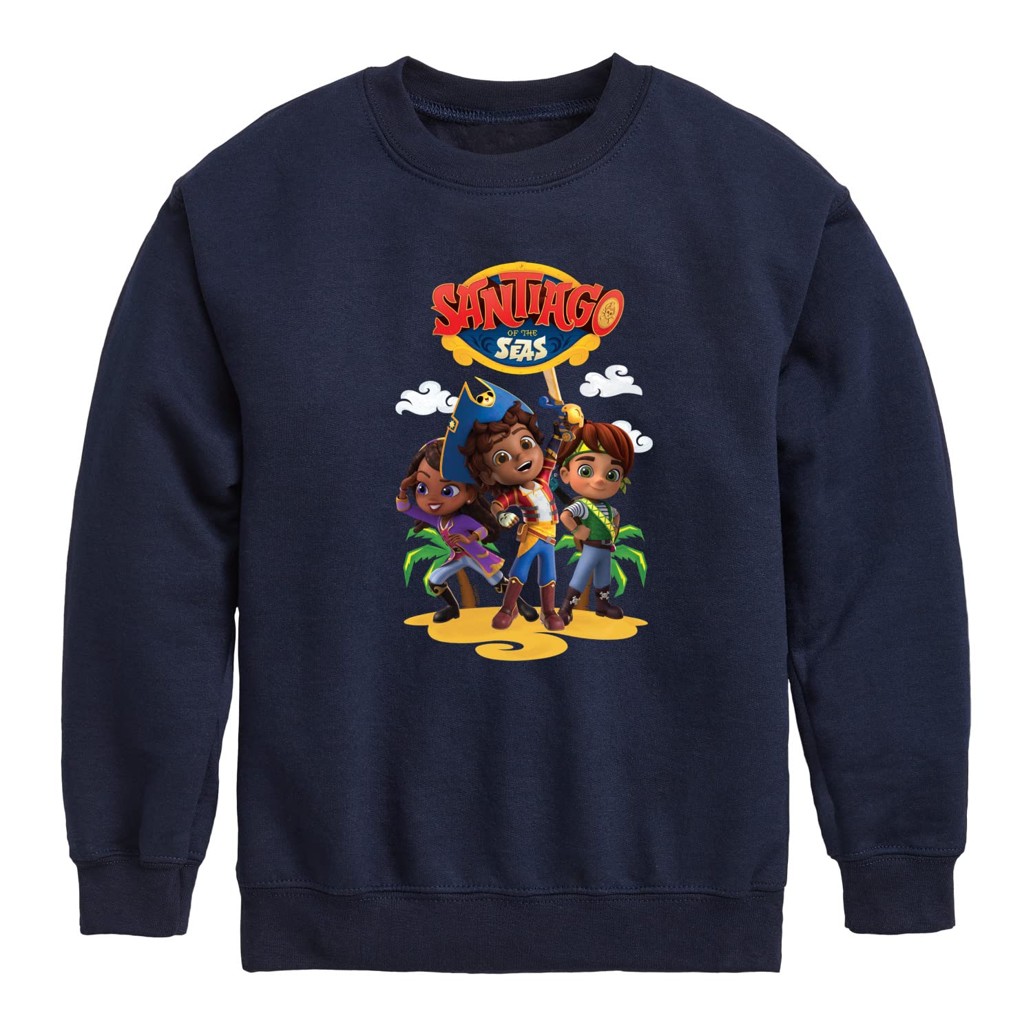 HYBRID APPAREL Santiago of The Sea Fleece Sweatshirt for Toddlers & Kids | Soft Crewneck Pullover | Perfect for Playdates, School & Outdoor Adventures