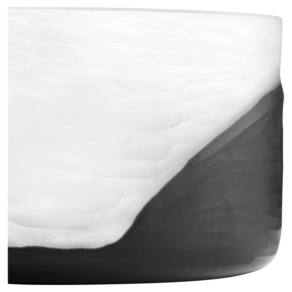 Cyan Design 11255 Ominous Frost Vase - Clear and Black Glass Decorative Vase for Modern Home, Wedding Centerpiece & Office Decor