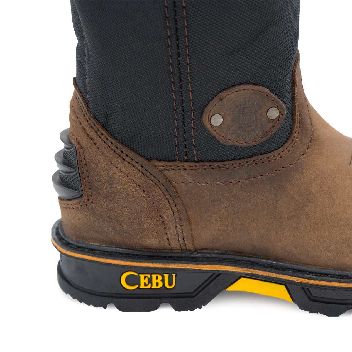 Men's 10-Inch Pull-On Work Boots with Soft Toe, Breathable & Rubber Shield - Durable Safety Footwear for Construction, Warehouse & Outdoor Work