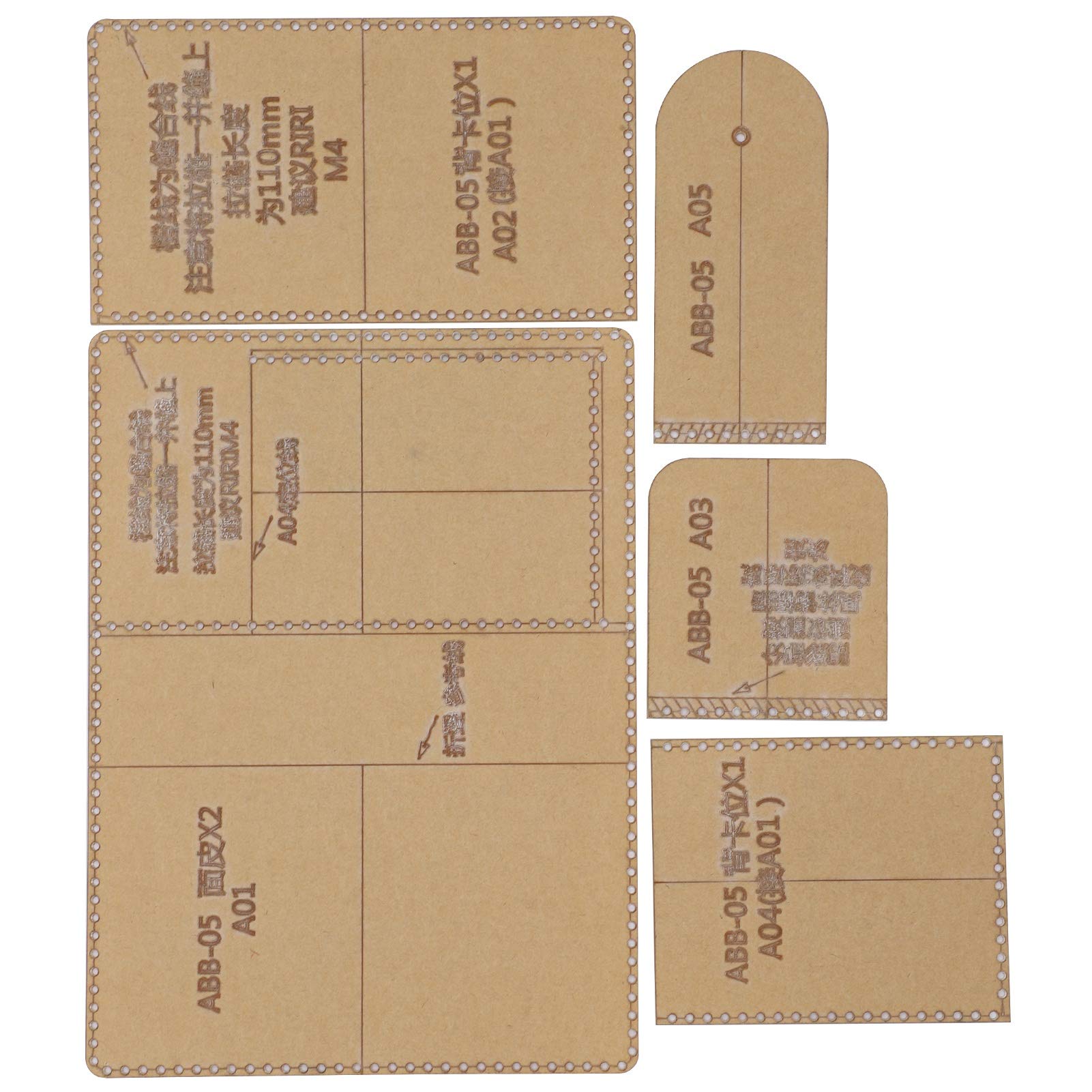 Acrylic Coin Purse Template - Durable & Practical Leather Wallet Pattern for DIY Crafting | Perfect for Making Clear Soft Coin Pouches, Wallets & Gift Card Holders