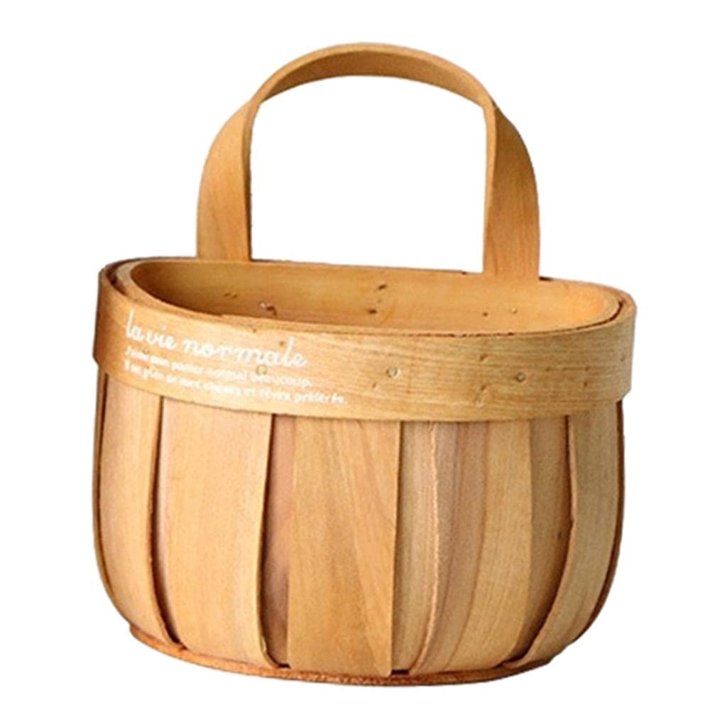 Woven Storage Basket - Hanging Laundry Hamper, Flower Planter Holder, Multipurpose Organizer Bin for Home, Bathroom, Nursery & Closet Storage | Perfect for Laundry, Plants, Toys & Home Decor