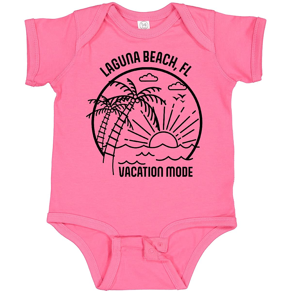 Inktastic Summer Vacation Mode Laguna Beach Florida Baby Bodysuit - Cute Infant Onesie for Beach Trips & Family Vacations