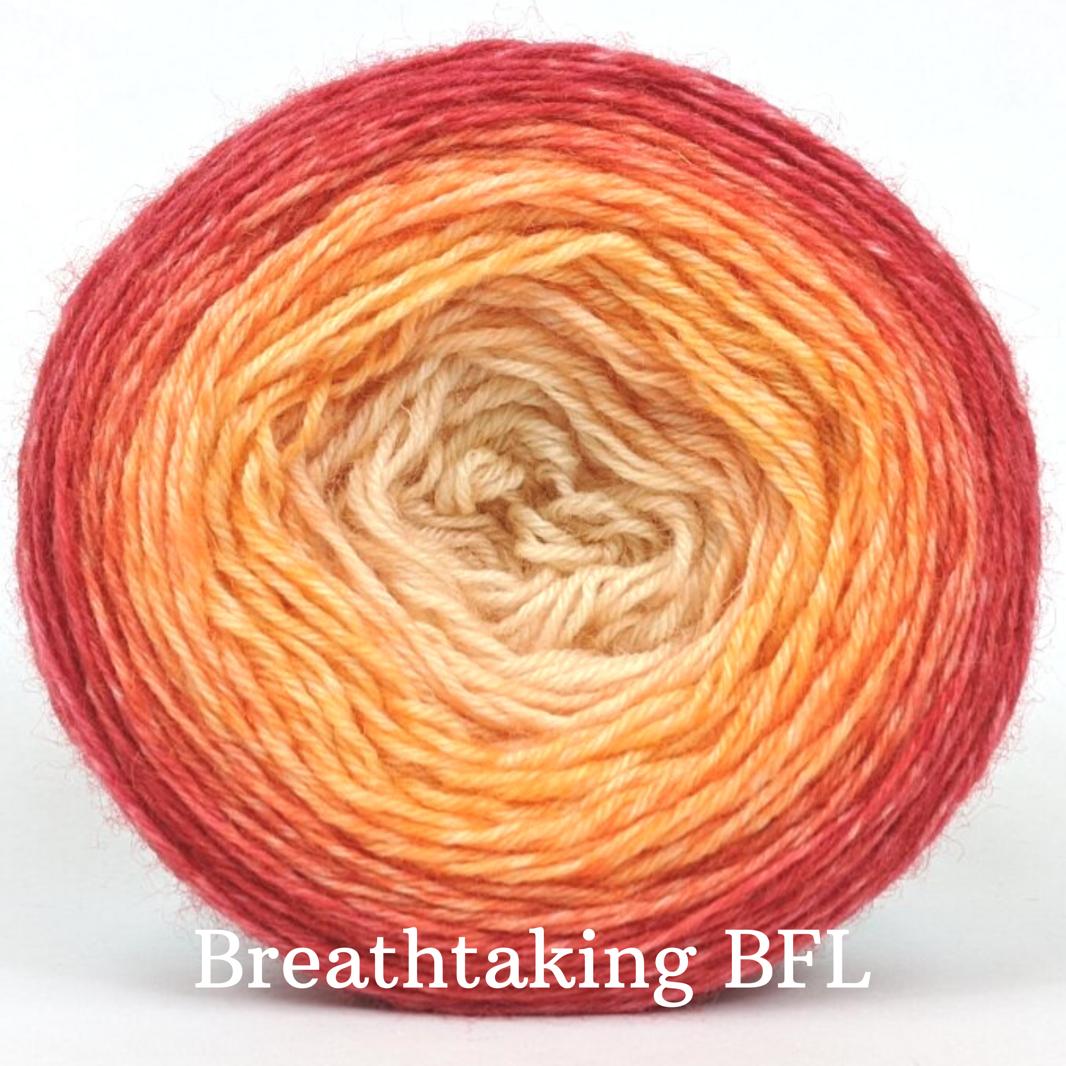 Knitcircus Yarns Peachy Keen Gradient Yarn - Hand-Dyed Ready to Ship for Knitting & Crocheting Projects - Perfect for Scarves, Shawls, and Baby Blankets