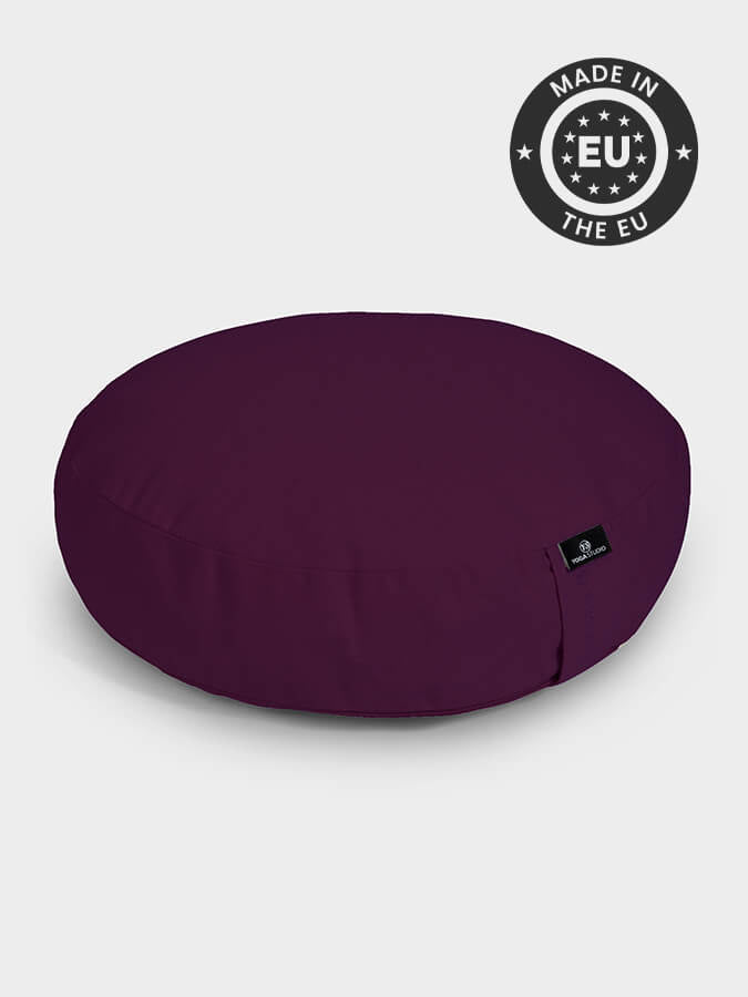 Organic Buckwheat Meditation Cushion for Yoga & Zen Practice - Comfortable Zafu Pillow for Home Studio, Meditation, and Mindfulness - Perfect for Stress Relief & Relaxation